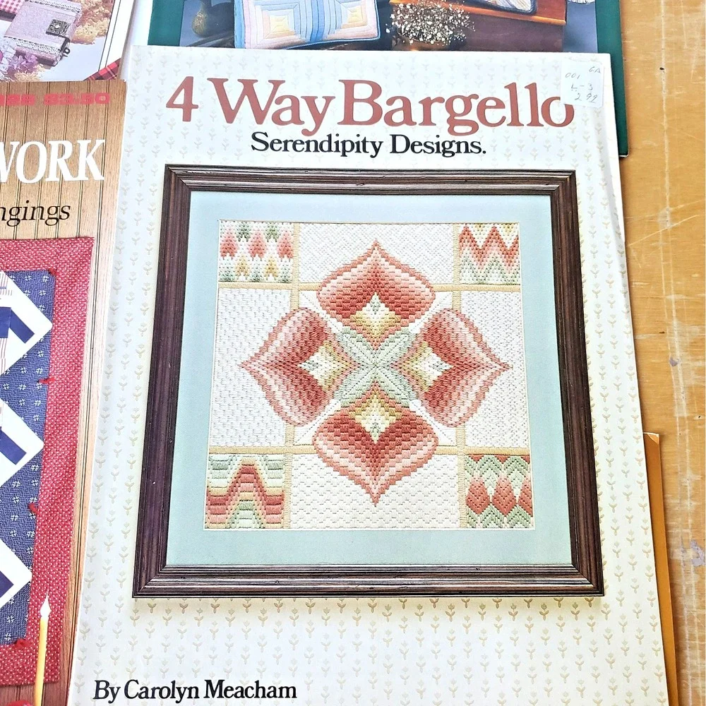 Cross Stitch Pattern Lot 11 Serendipity Designs Carolyn Meacham 4 WAY BARGELLO